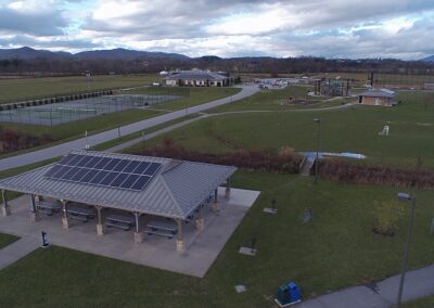 Town of Mills River Solar Project aerial
